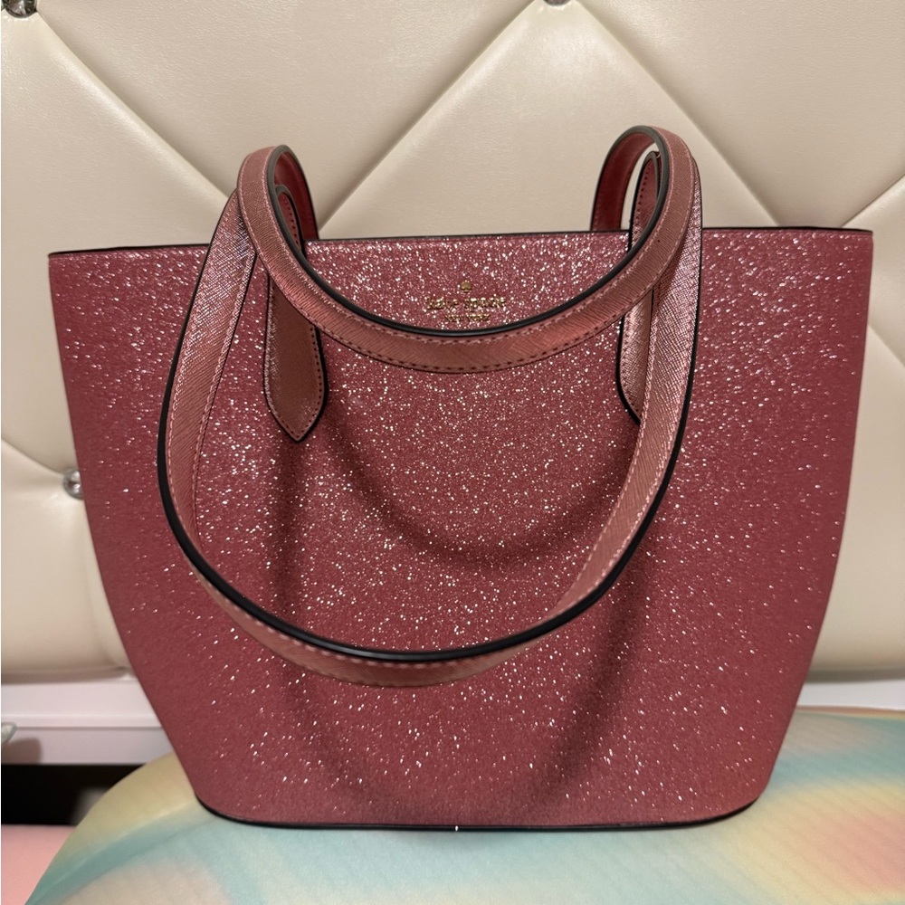 Kate Spade Pink Sparkle Tote Bag